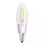 Osram Superstar Classic LED E14 Candela Filamento Chiara 4W 470lm - 822-827 Dim To Warm | Dimmerabile - Sostitutiva 40W
