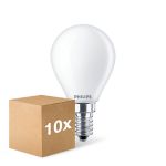 Confezione Multipack 10x Philips Master Value LED Lustre E14 Sferica Ghiaccio 3.4W 470lm - 927 Bianco Molto Caldo | Miglior Resa Cromatica - Dimmerabile - Sostitutiva 40W