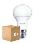 Confezione Multipack 6x Philips CorePro LED Bulbo E27 Pera Ghiaccio 10W 1055lm - 830 Luce Calda -  | Sostitutiva 75W