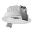 Ledvance Faretti LED Adjust Aluminium Bianca 8W 680lm 36D - 930 Luce Calda -  | Ritaglio 83mm - IP20 - Miglior Resa Cromatica - Dimmerabile