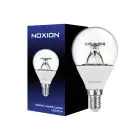 Noxion Lucent Lustre LED E14 Sferica Chiara 5.5W 470lm - 822-827 Dim To Warm | Dimmerabile - Sostitutiva 40W
