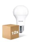 Confezione Multipack 10x Philips Corepro LED Bulbo E27 Pera Ghiaccio 10.5W 1055lm - 930 Luce Calda -  | Miglior Resa Cromatica - Sostitutiva 75W